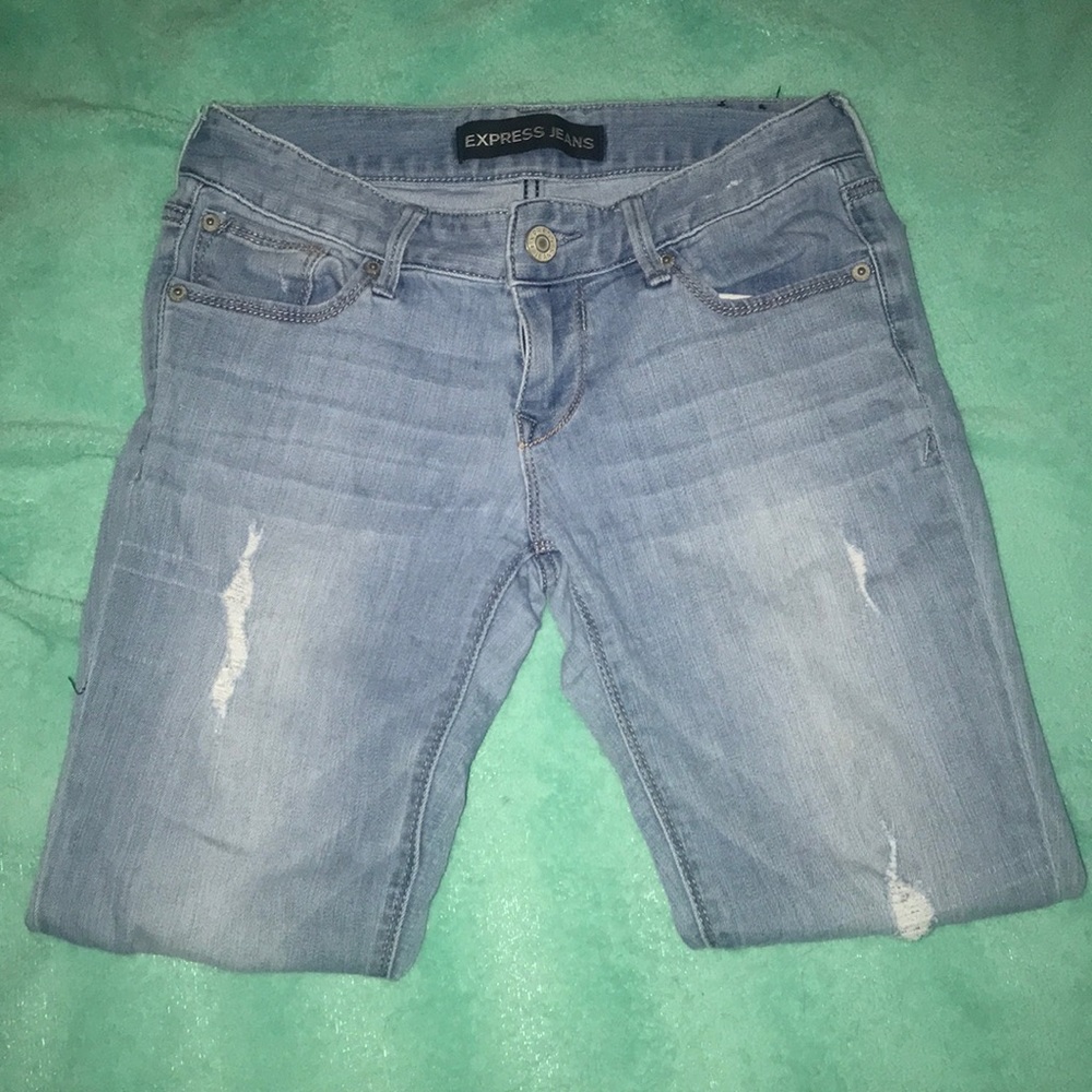 Express ankle Stella low rise jeans